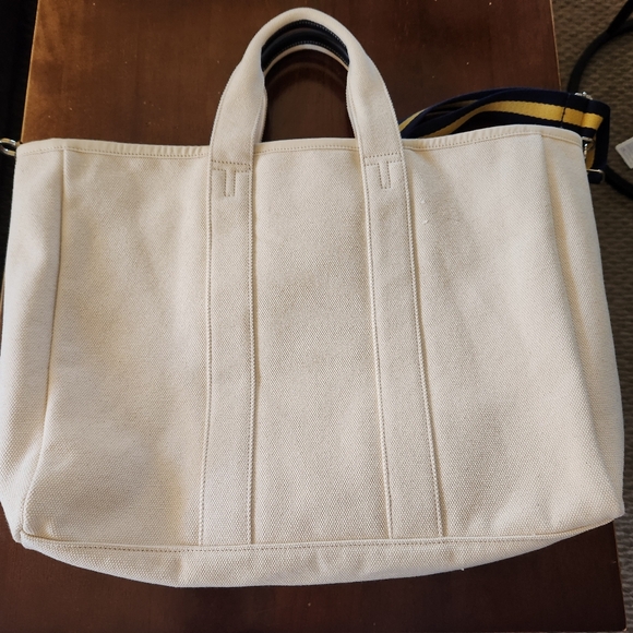 NWOT Tory Burch Mercer Street Large Canvas Tote and Small Tote- set - Picture 5 of 7